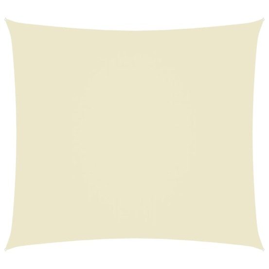 Voile toile d'ombrage parasol tissu oxford rectangulaire 2 x 3,5 m crème