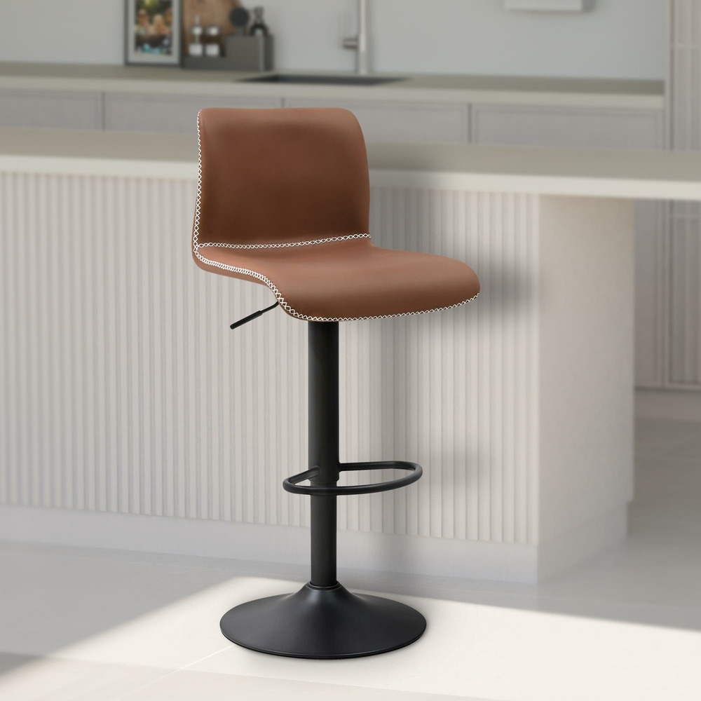 Tabouret de bar henchy simili cuir
