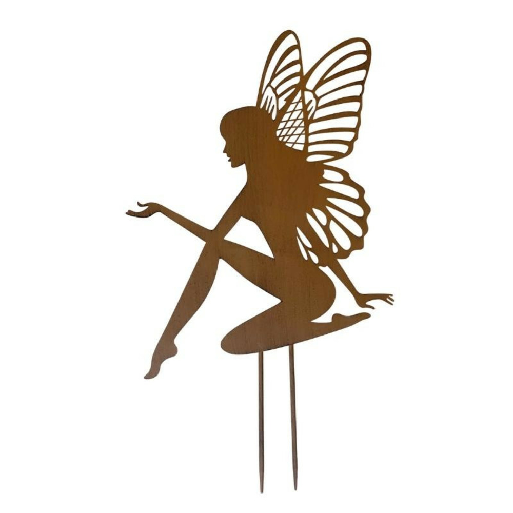 Silhouette déco fée fer 1x46x72cm