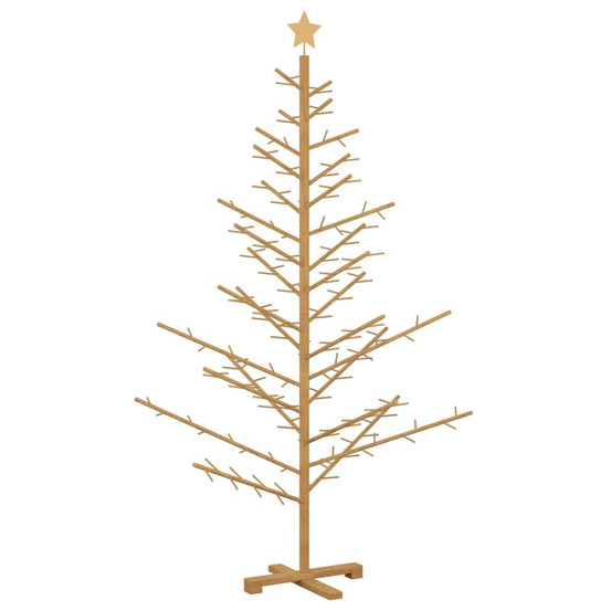 Arbre de noël en bois marron 180 cm bois massif en pin