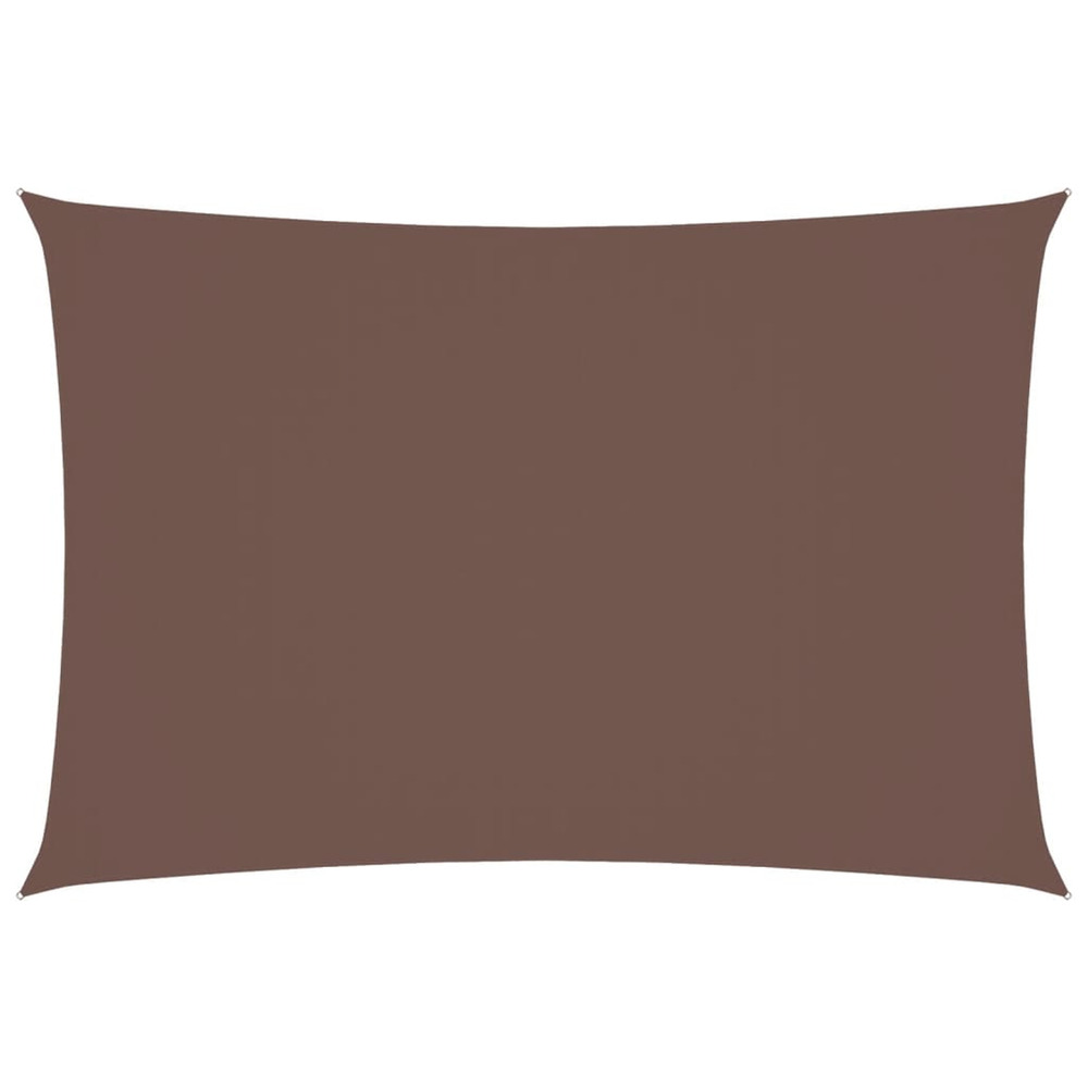 Voile de parasol tissu oxford rectangulaire 2,5x4,5 m marron