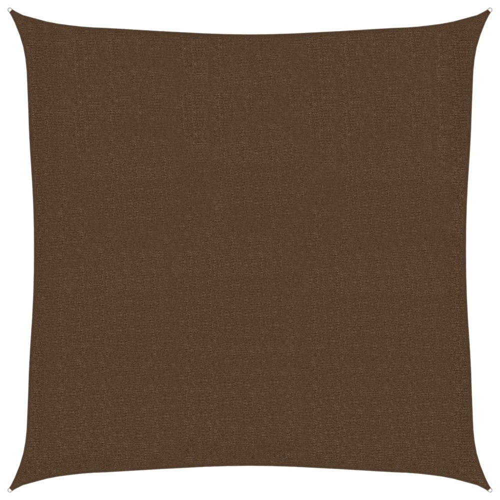 Voile d'ombrage 160 g/m² marron 3,6x3,6 m pehd