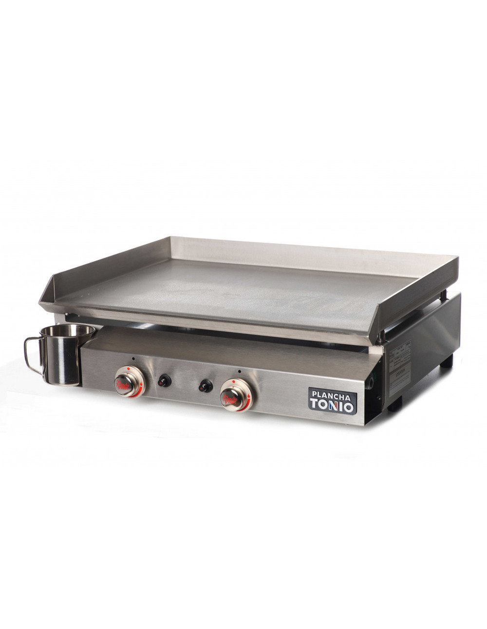 Plancha gaz bento 2 feux tout inox - plancha tonio
