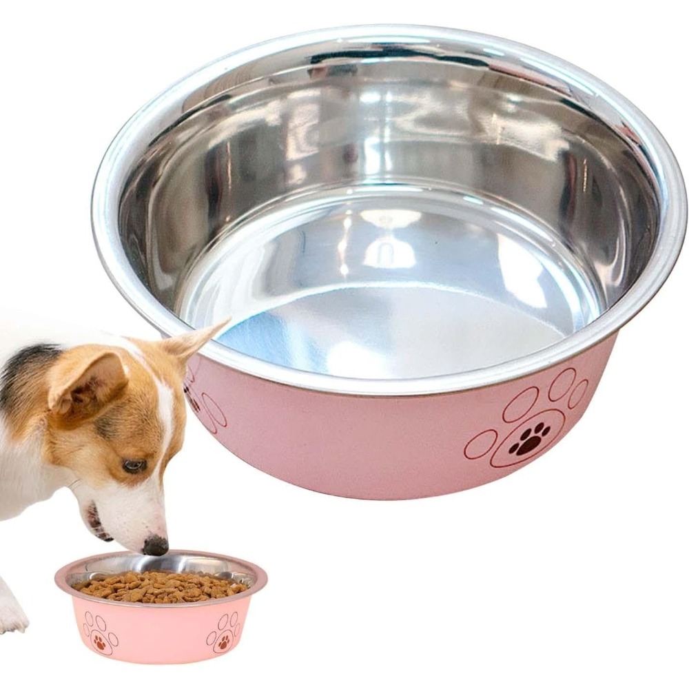 Gamelle en acier inoxydable pour chien et chat