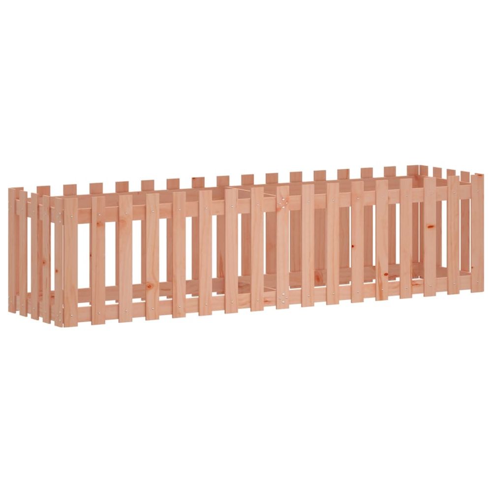 Lit surélevé de jardin design de clôture bois douglas massif