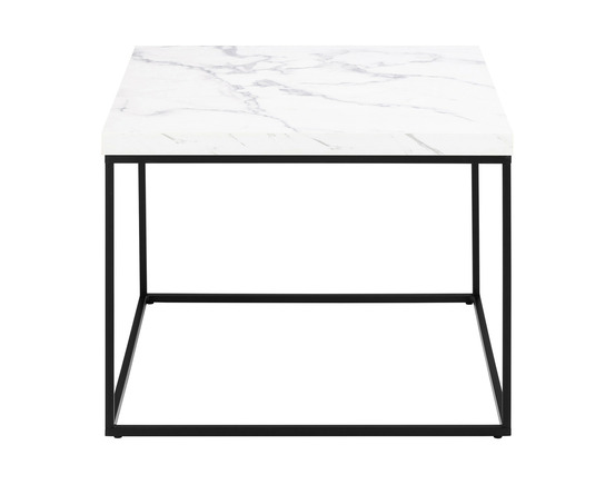 Alamosa - table basse - effet marbre blanc - 60 cm