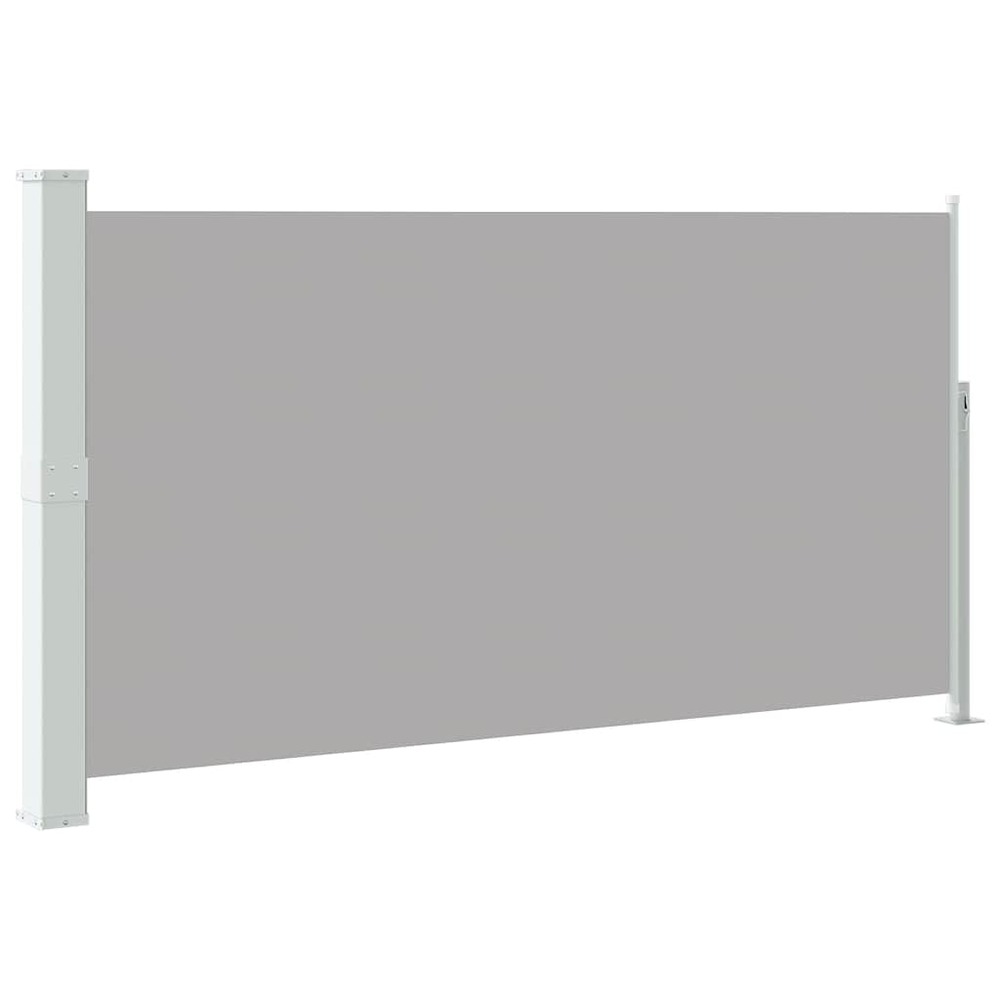 Auvent latéral rétractable de patio 160 x 300 cm gris