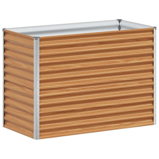 Jardinière d'extérieur surélevée 98 x 50 x 68 cm acier galvanisé