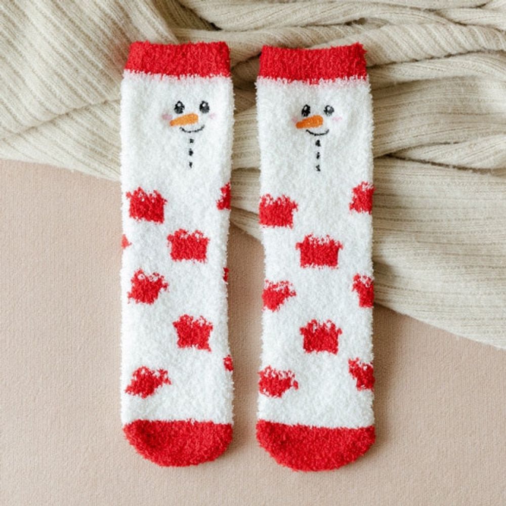 Chaussettes de noël - bonhomme de neige