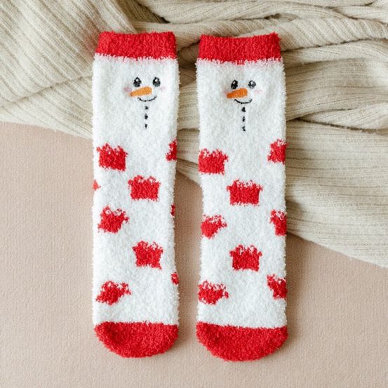 Chaussettes de noël - bonhomme de neige