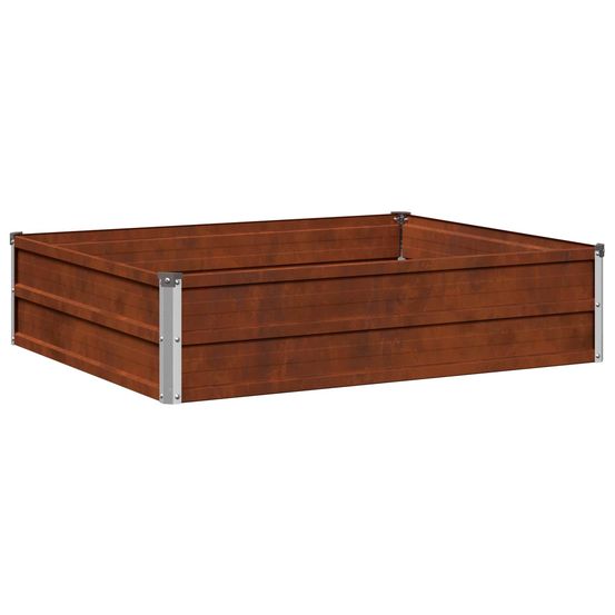 Jardin surélevé rouillé 100 x 80 x 24 cm corton