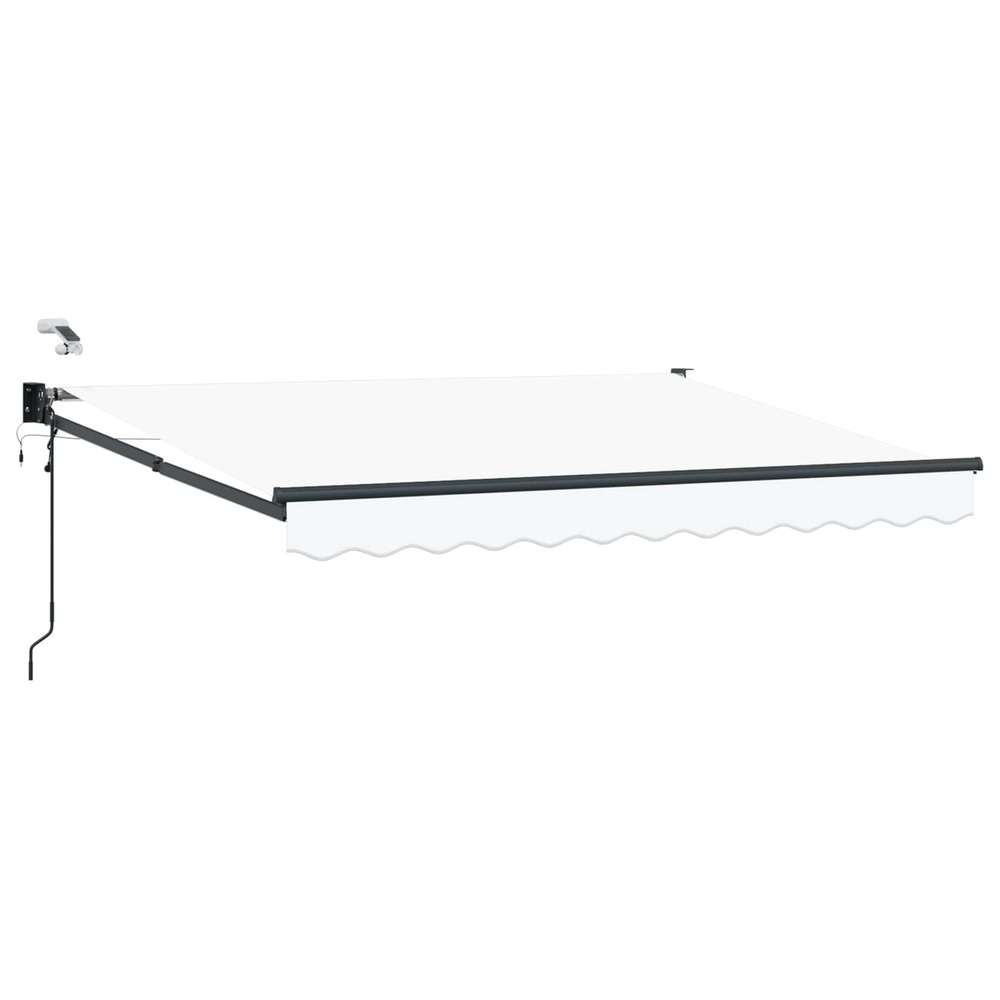 Auvent rétractable électrique blanc 3 x 2,5 m