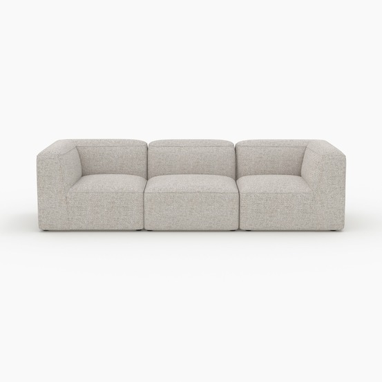 Hestia-canapé modulable en tissu beige 3 places