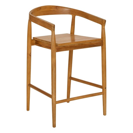 Lot de 2 tabouret de bar miyako marron 56x55,5cm