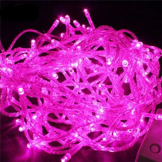Guirlande lumineuse - rose 10m