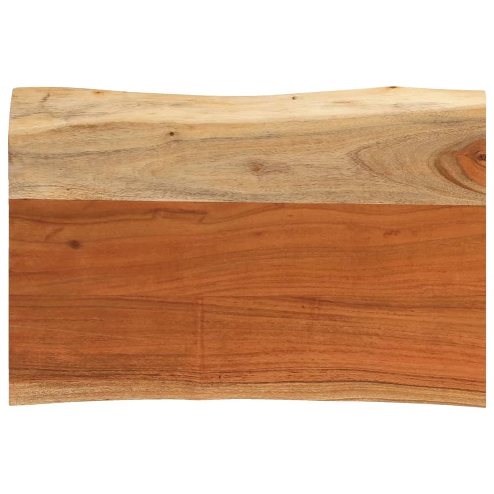 Dessus de table 60x40x3,8 cm rectangulaire bois massif d'acacia