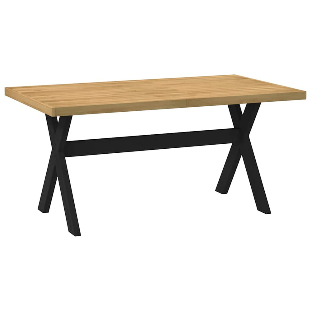 Table à manger noain pieds en forme de x 160x90x75cm massif pin