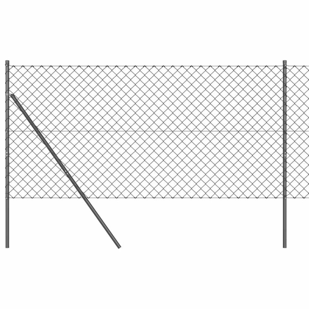 Poteau de clôture. Gris 10 x 1,4 m (maille 60 x 60 mm)