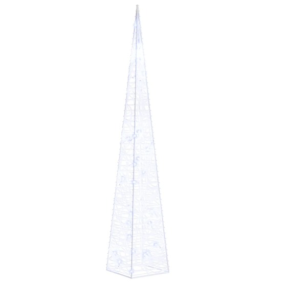 Cône lumineux décoratif à led acrylique bleu 60 cm