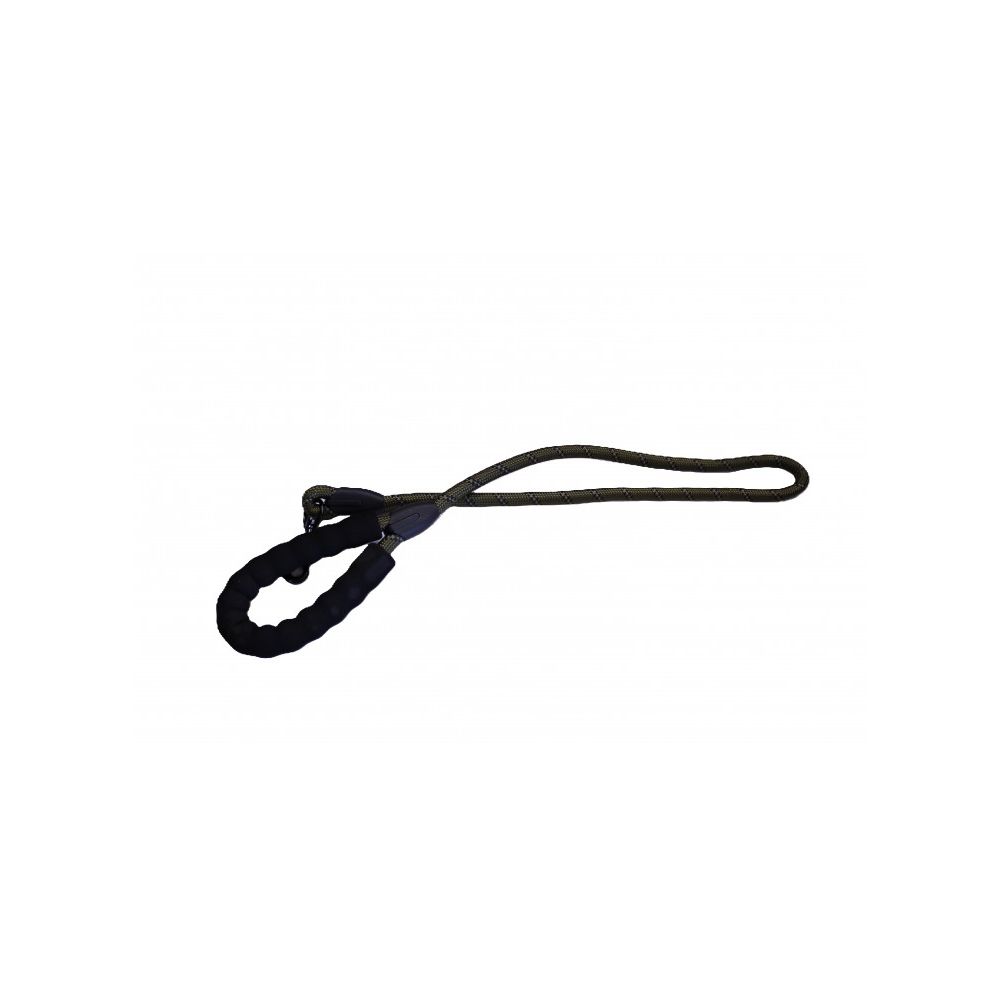 Mon ami luki - laisse nylon réfléchissante - kaki - chien - 120cm ep 1,2cm