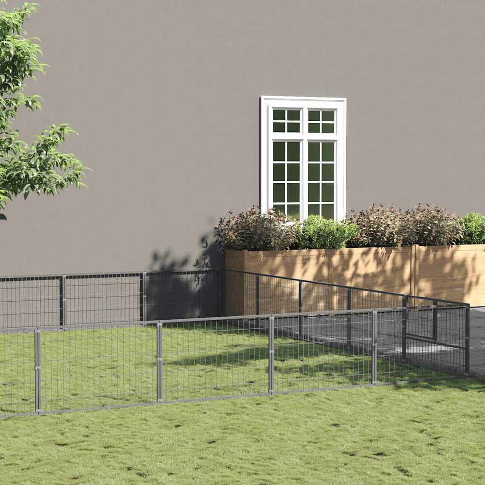 Chenil argenté 45 m² acier