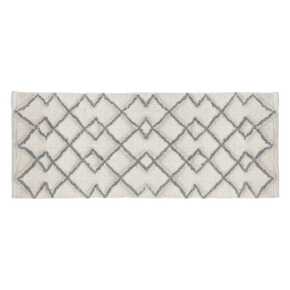 5five - tapis 120x50cm gris blanc
