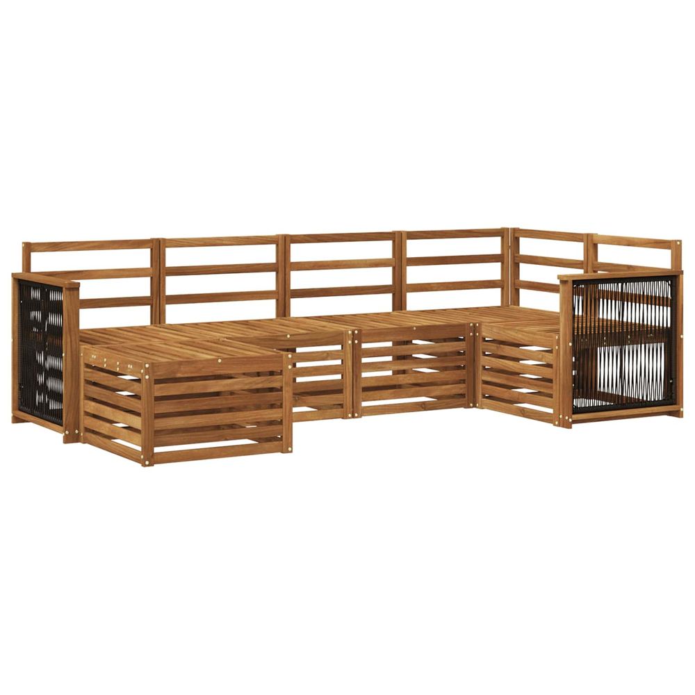 Ensemble de canapés d'extérieur 5 pc naturel