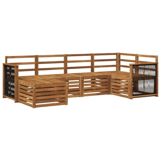 Ensemble de canapés d'extérieur 5 pc naturel