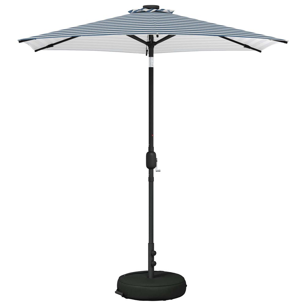 Parasol de jardin avec lumières led et base 230 x 230 cm
