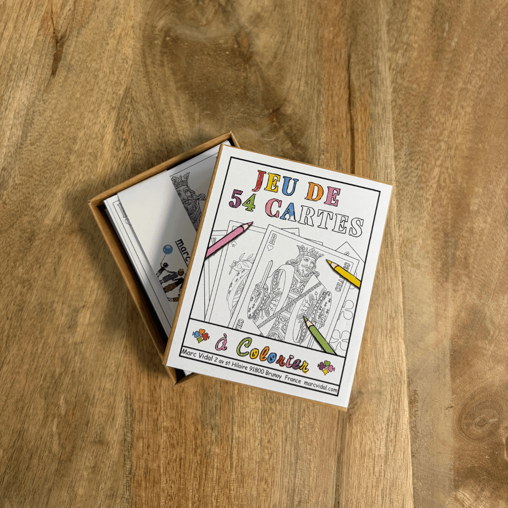 Jeu - 54 cartes à colorier