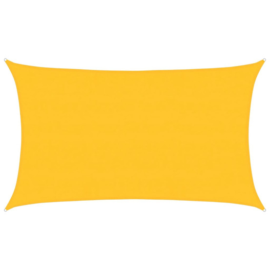 Voile d'ombrage 160 g/m² rectangulaire jaune 5x8 m pehd