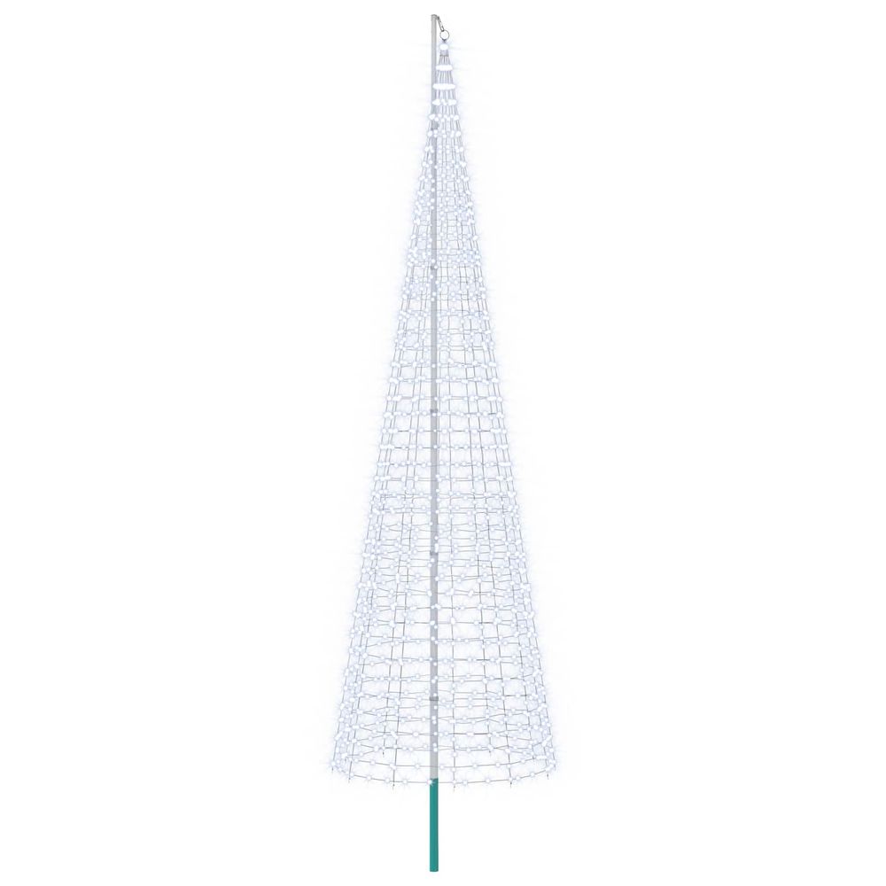 Guirlande lumineuse de sapin de noël avec piquet et mât 500 cm
