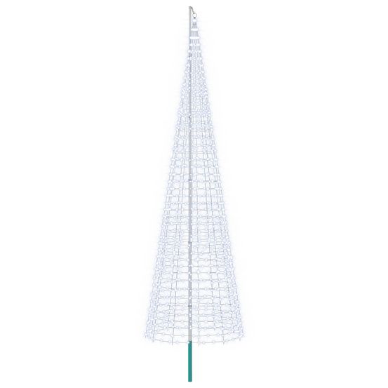 Guirlande lumineuse de sapin de noël avec piquet et mât 500 cm