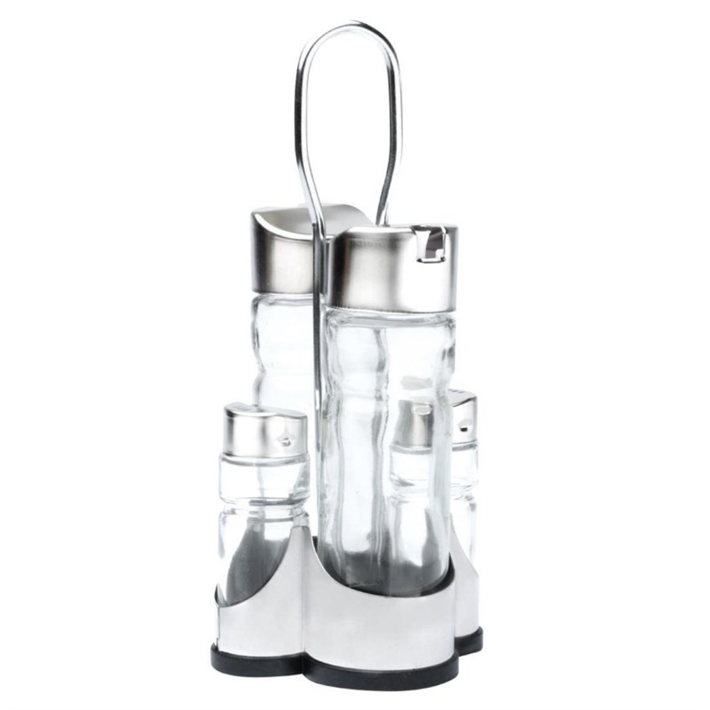 Ménagère 4 pièces support en inox - comas