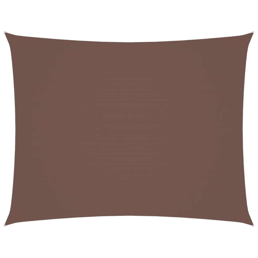 Voile de parasol tissu oxford rectangulaire 3x6 m marron