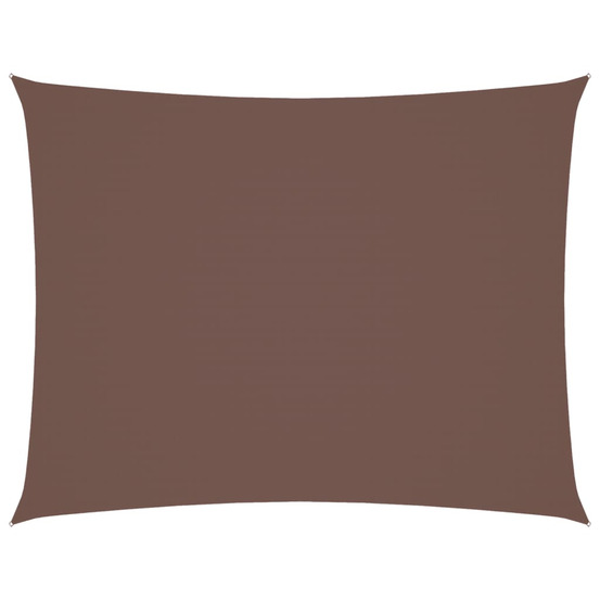 Voile de parasol tissu oxford rectangulaire 3x6 m marron