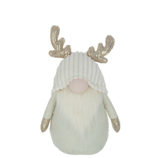 Lutin avec bois de cerf en résine multicouleur 28x15x53 cm