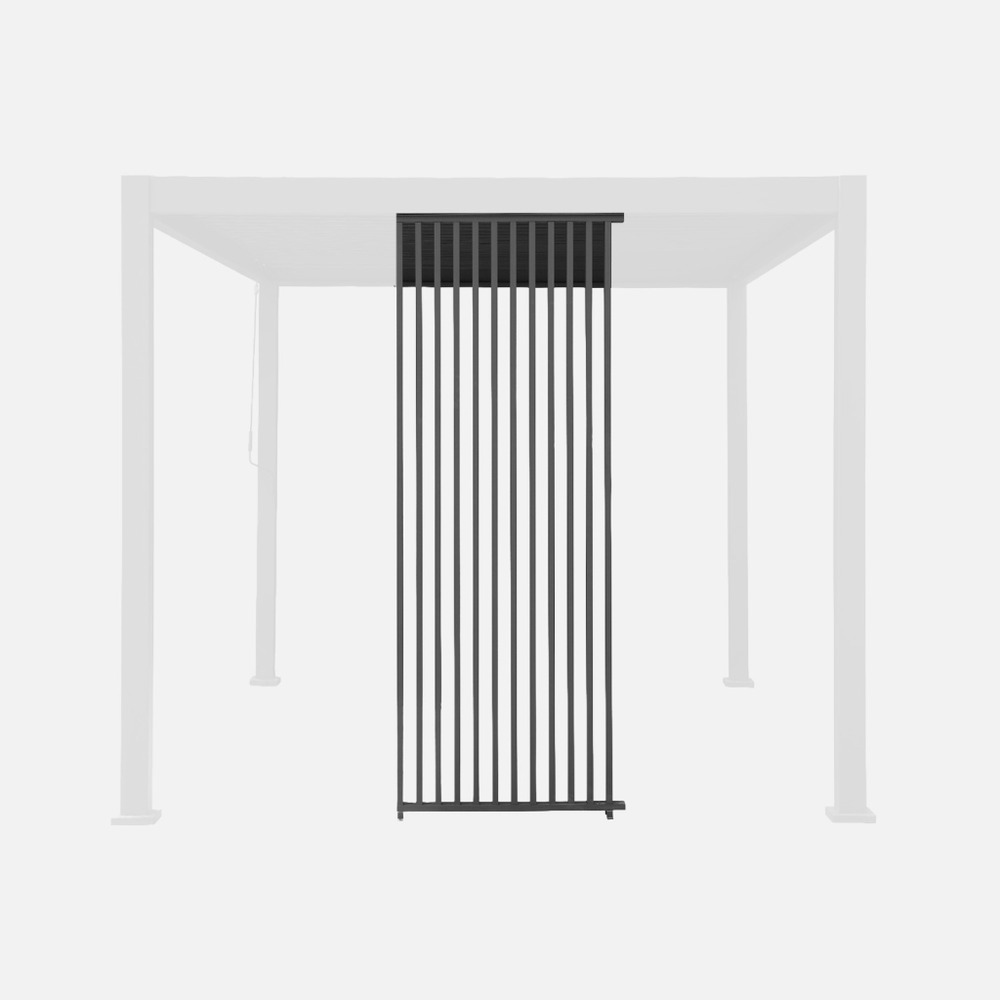 Triomphe persienne verticale pour pergola 3m, aluminium