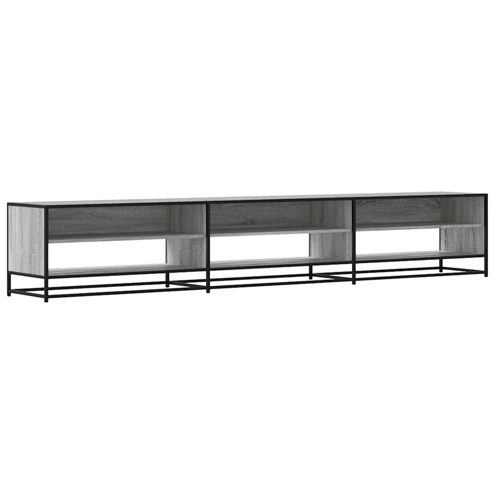 Meuble tv sonoma gris 270x40x46 cm bois d'ingénierie