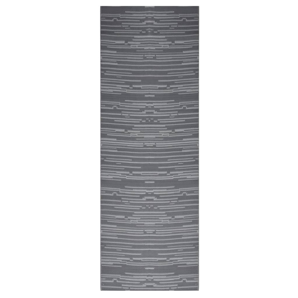 Tapis d'extérieur arakil anthracite 80 x 250 cm pp