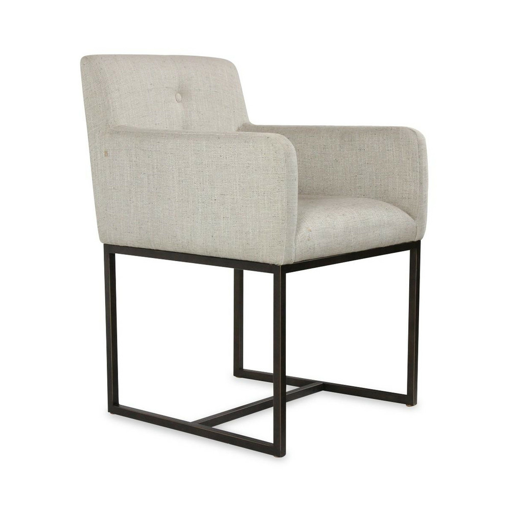 Fauteuil métal gris - interior's