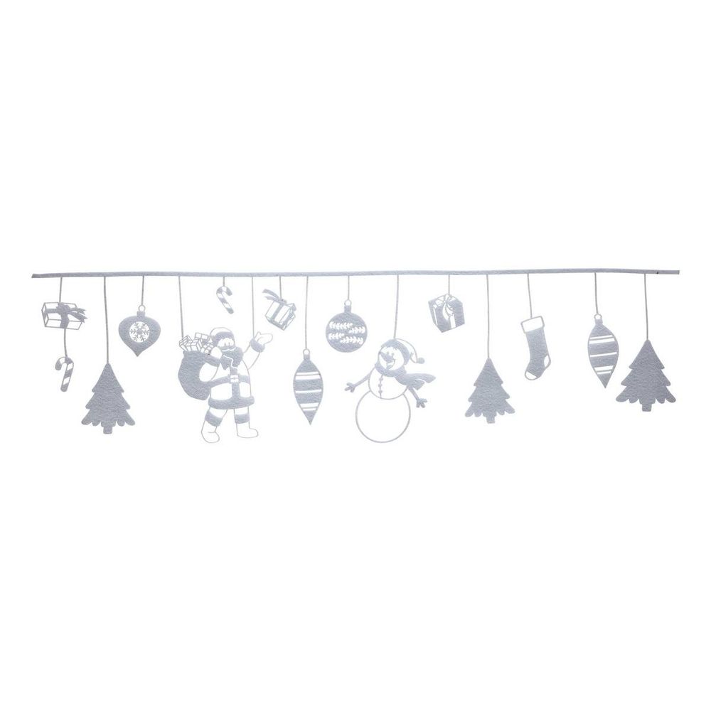 Bandeau de neige motif père noël 33,5 cm x 1,20 m