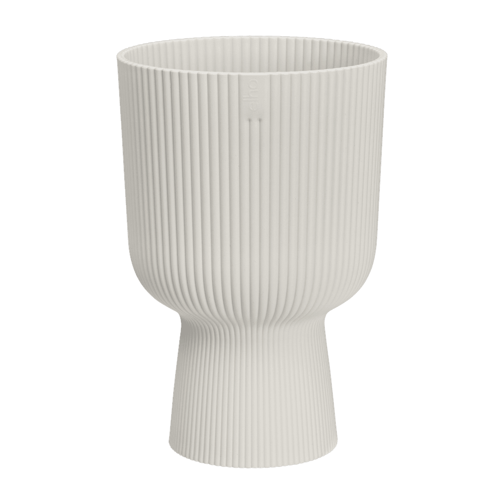 Cache-pot vibes fold coupe elho - blanc soie