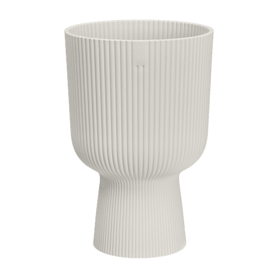 Cache-pot vibes fold coupe elho - blanc soie