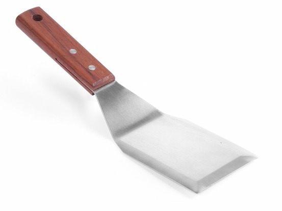 Spatule à hamburger bois foncé 75x270 mm - hendi