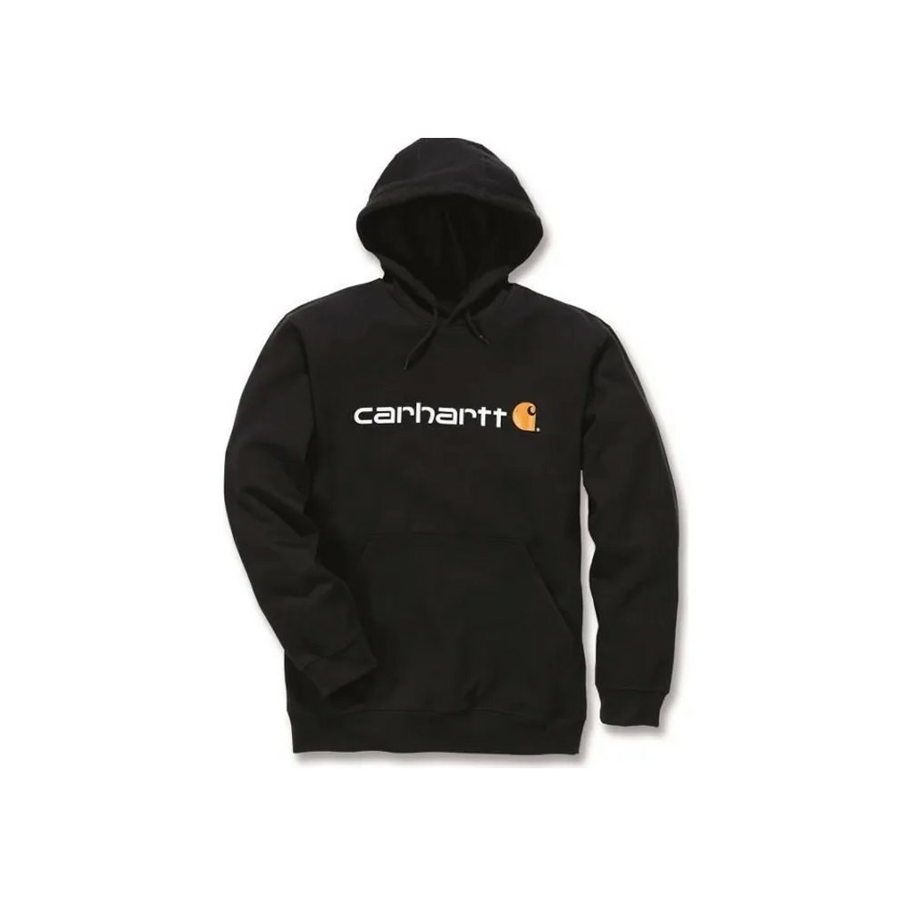 Sweat shirt à capuche avec logo noir ts carhartt s1100074001s