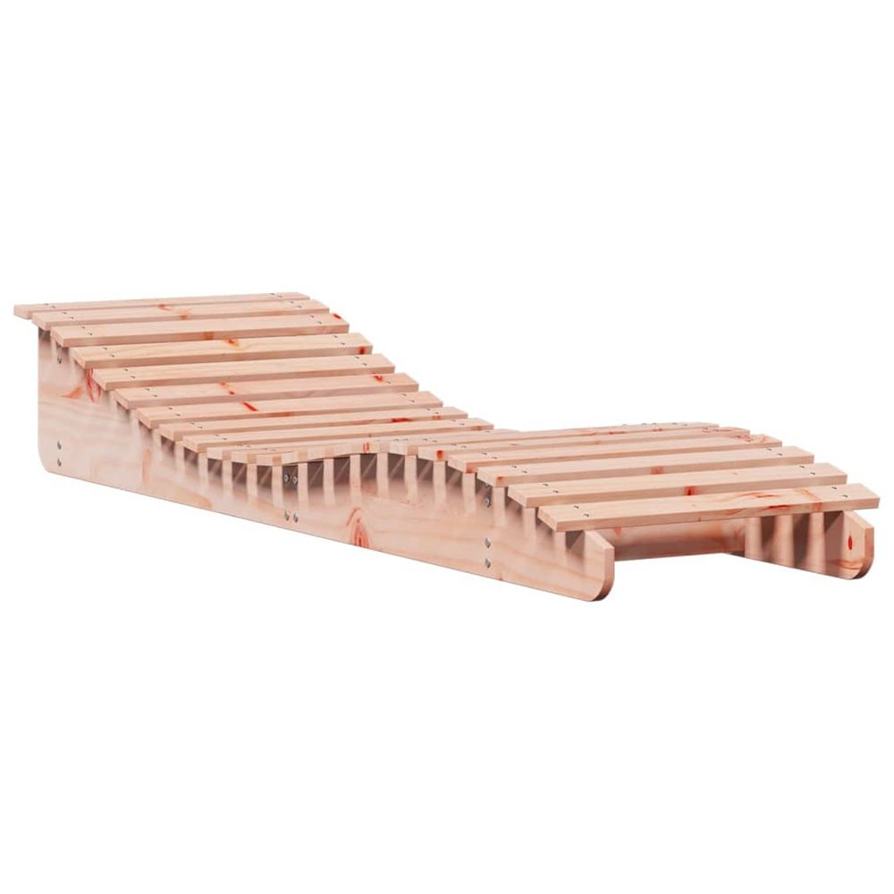 Chaise longue 205x60x31,5 cm bois massif de douglas bain de soleil