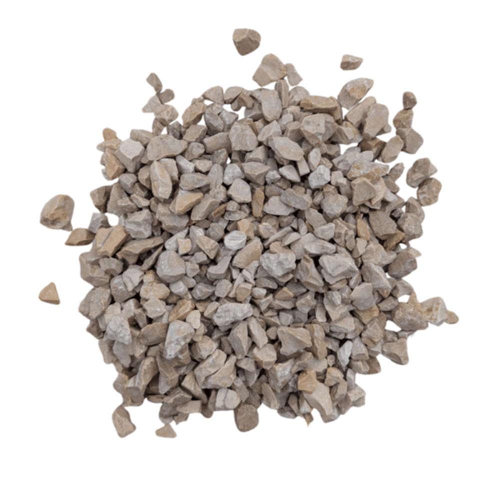 Gravillons calcaire blanc 6/16 mm – big bag +/- 1,5t – 20 m²