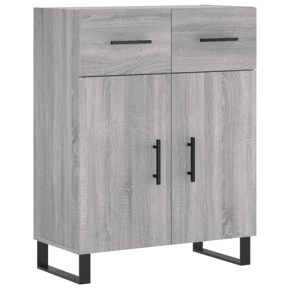Buffet bahut commode armoire meuble de rangement organisateur cuisine salle de séjour salon sonoma 69,5 x 34 x 90 cm bois d'i