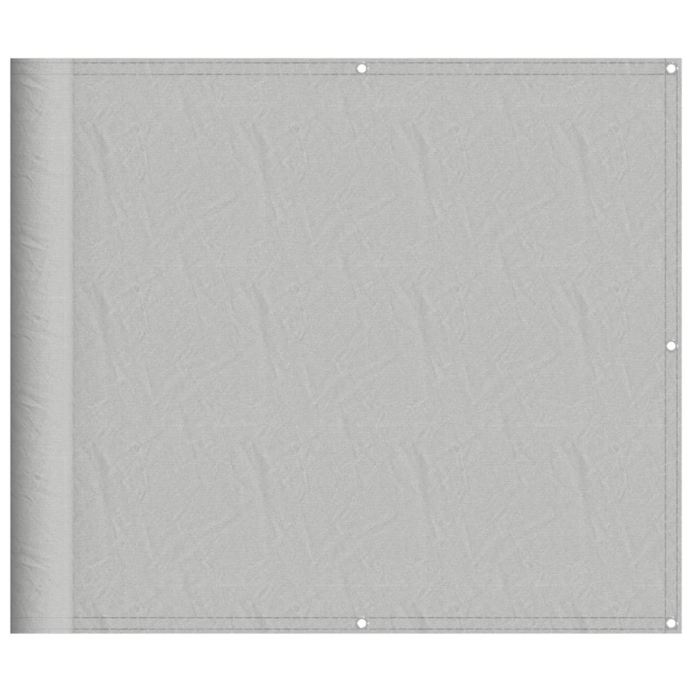 Écran de balcon gris clair 90x800 cm 100% polyester oxford